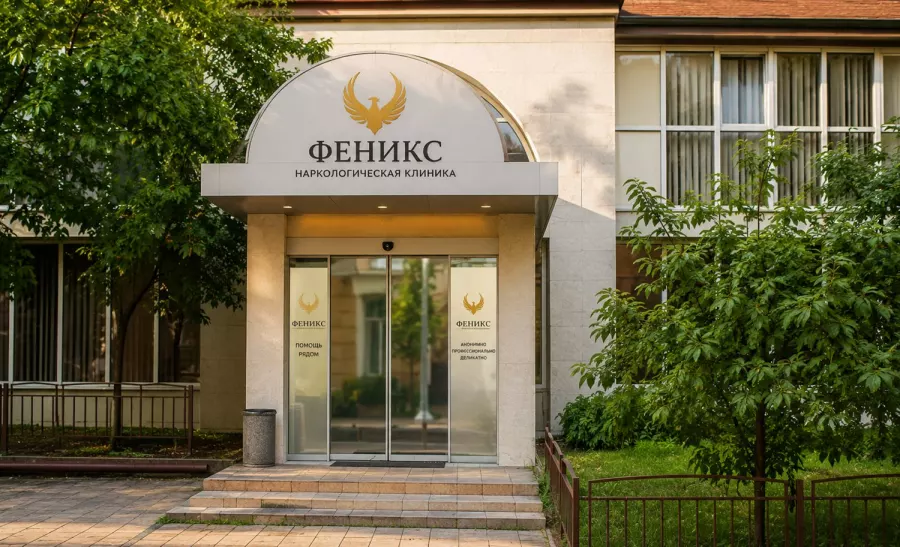 Вход в наркологическую клинику «Феникс» в Нерехте
